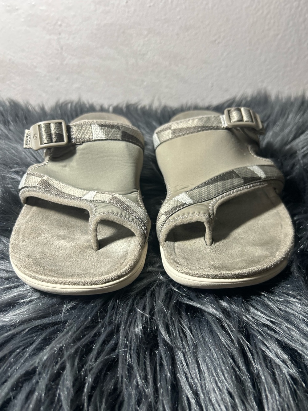 Merrell District 3 Post Brindle Neutral Taupe Slide with Adjustable Buckle Sz 10 - Picture 5 of 10